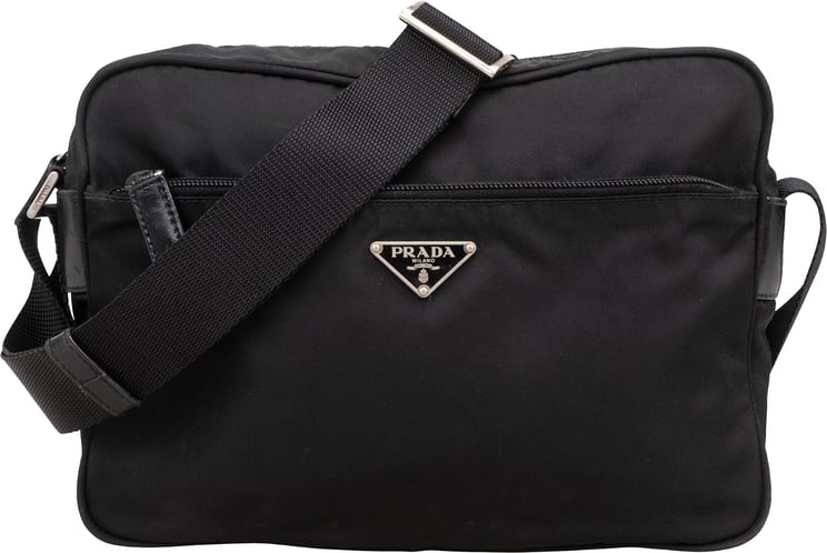 Prada Prada Nylon Triangle Messenger Crossbody Bag