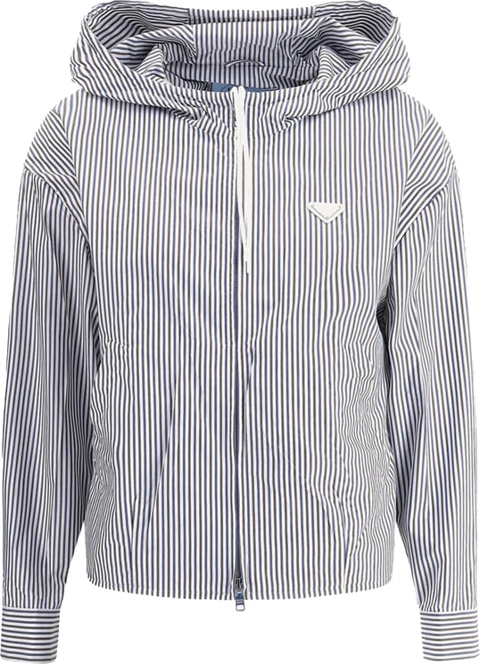 Prada Prada Striped hooded Jacket