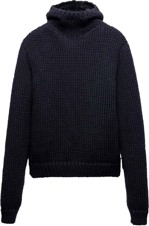 Prada Prada Wool Hooded Sweater