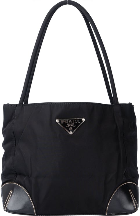 Prada Prada Black Nylon Triangle Handbag