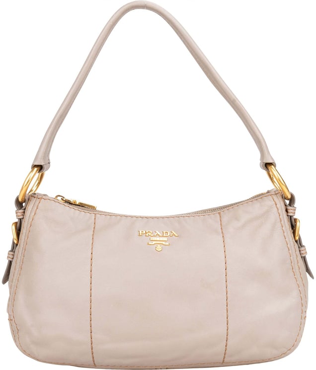 Prada Prada Classic Leather Hobo Bag
