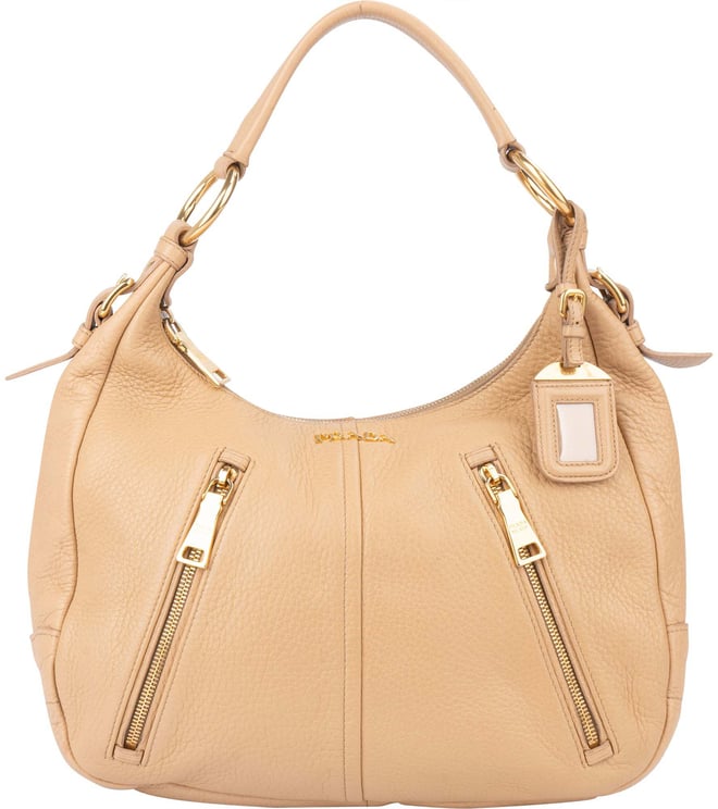 Prada Prada Calf Leather Vitello City Hobo Bag