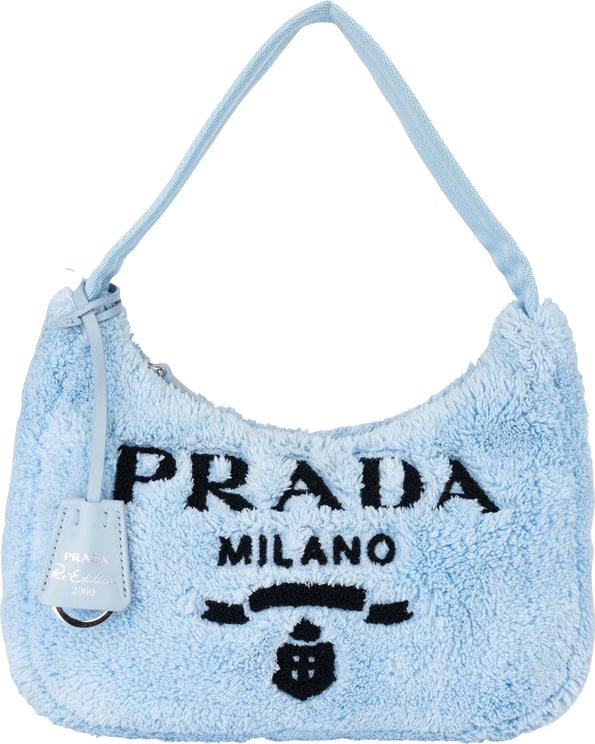 Prada Prada Blue Terry Re-Edition Handbag