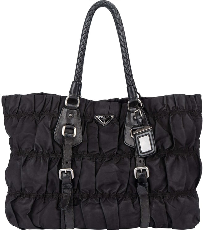 Prada Prada Quilted Nylon Triangle Handbag