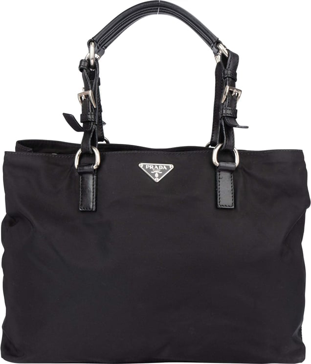 Prada Prada Black Nylon Triangle Handbag