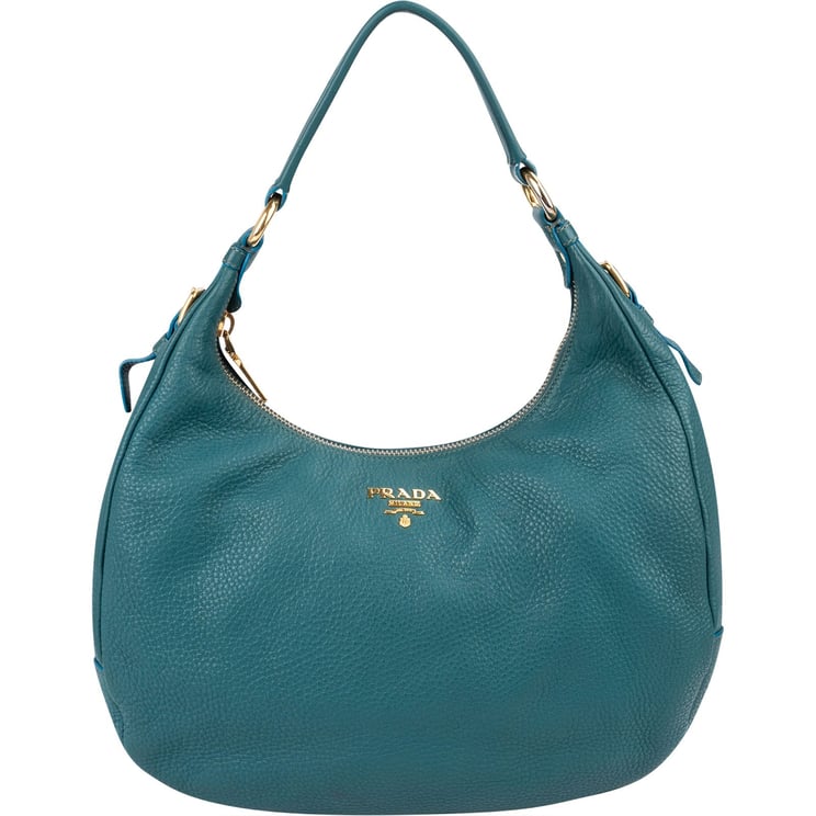 Prada Prada Vitello Daino Leather Hobo Shoulder Bag