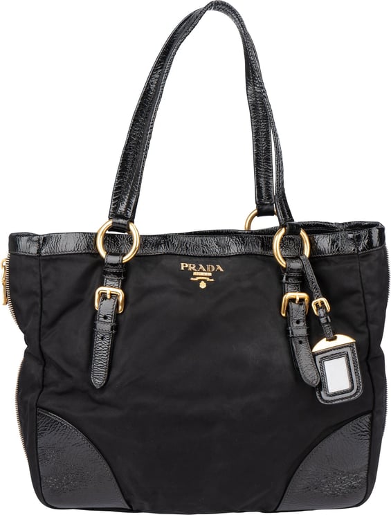 Prada Prada Black Nylon Zipper Handbag