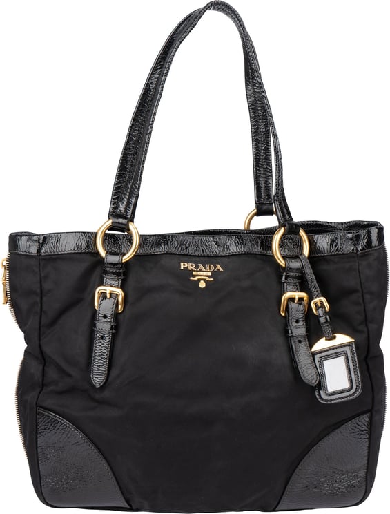 Prada Prada Black Nylon Zipper Handbag