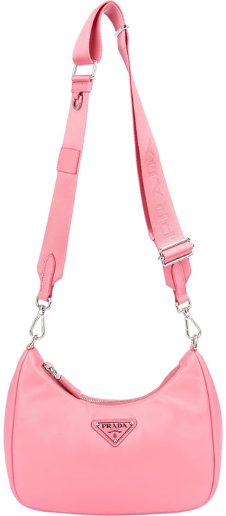 Prada Prada Soft Leather Triangle RE-Edition Crossbody Bag