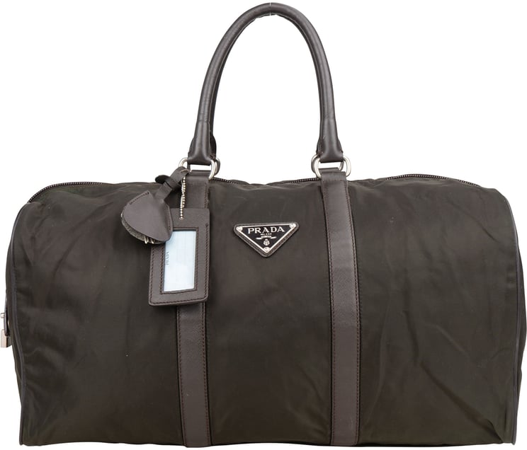 Prada Prada Nylon Triangle Duffle Bag 48