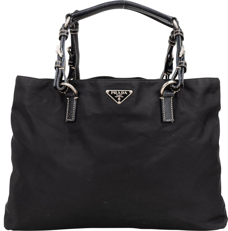 Prada Prada Black Nylon Triangle Handbag