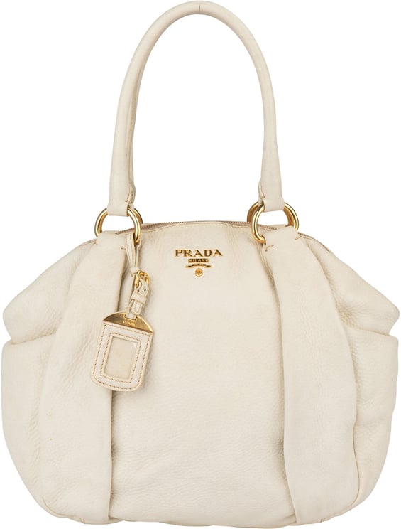 Prada Prada White Calfskin Vitello Handbag