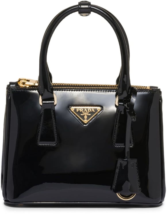 Prada Black Galleria Mini Patent Leather Bag