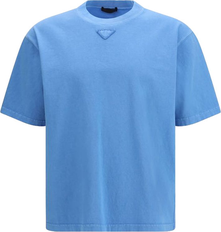 Prada Prada Blue Cotton T-Shirt