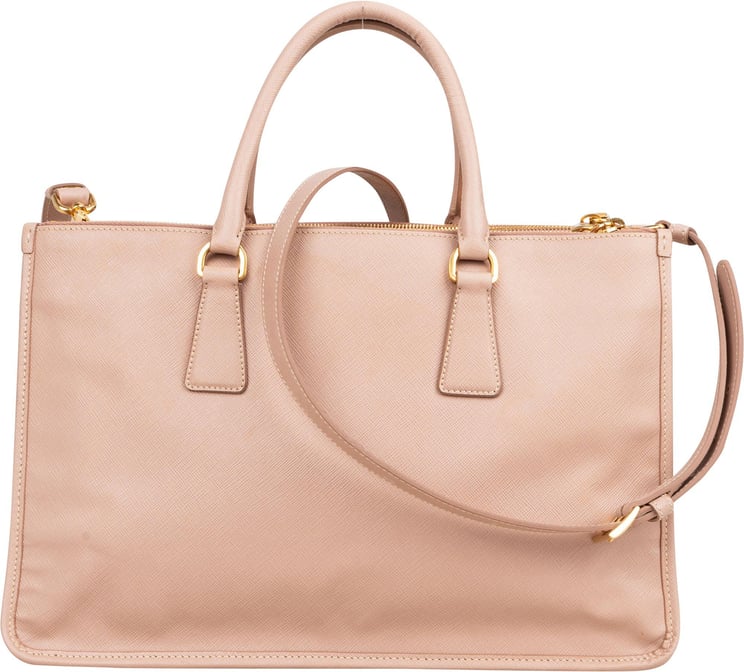 Prada Prada Pink Saffiano Leather Lux Galleria Handbag