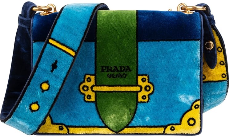 Prada Prada Velvet FW17 Trompe Lóeil Crossbody Bag