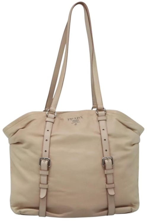 Prada Prada Buckle Strap Shoulder Bag Leather