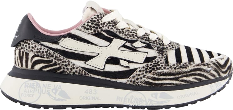 Premiata Dames Lauryn Sneaker Wit/Zebra