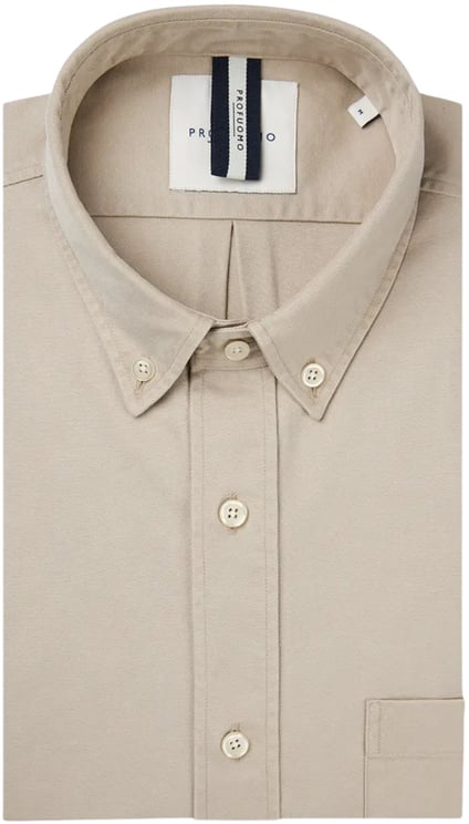 Profuomo Profuomo  Lange Mouw Overhemden Beige Ppwh10044