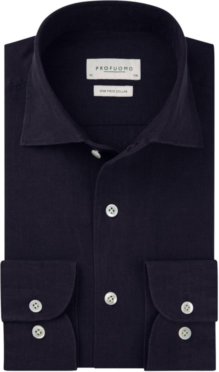 Profuomo Profuomo Ppxh10041 Lange Mouw Overhemden Donkerblauw Ppxh10041