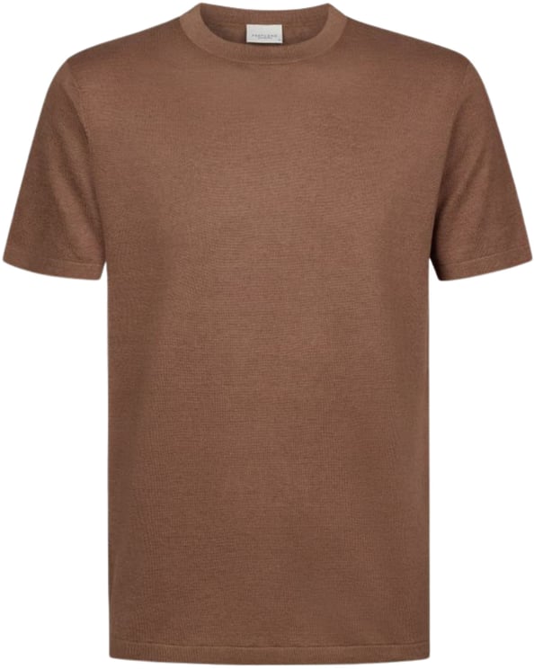 Profuomo Profuomo T-shirt Crew Neck Ss T-shirts Bruin Ppxt10006