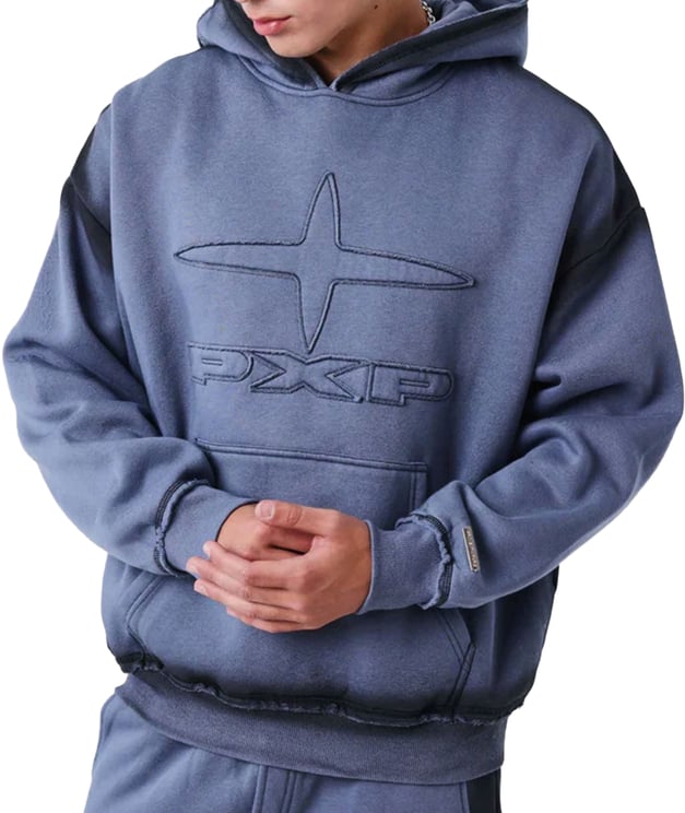 Project x Paris Project X Paris Faded Hoodie Blauw
