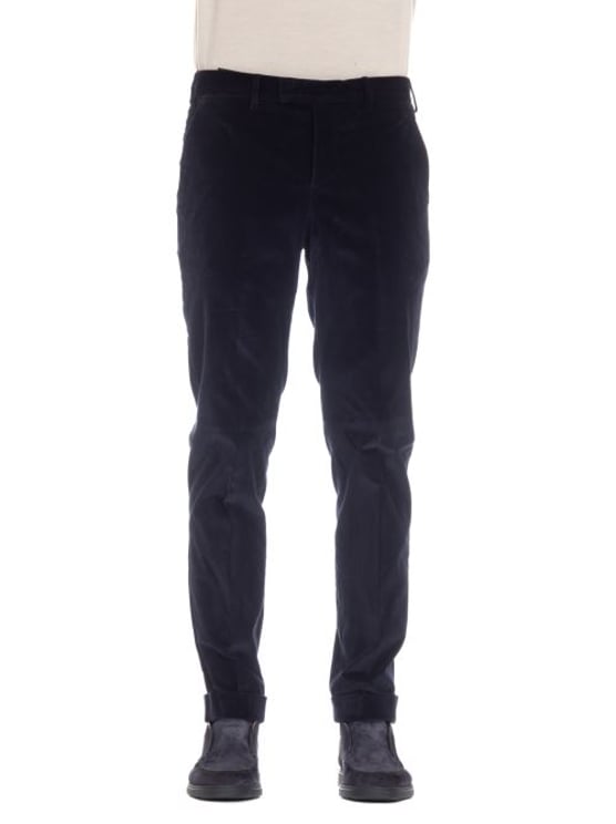 PT Torino Soft Touch Mille Righe Velvet Master Fit Trousers