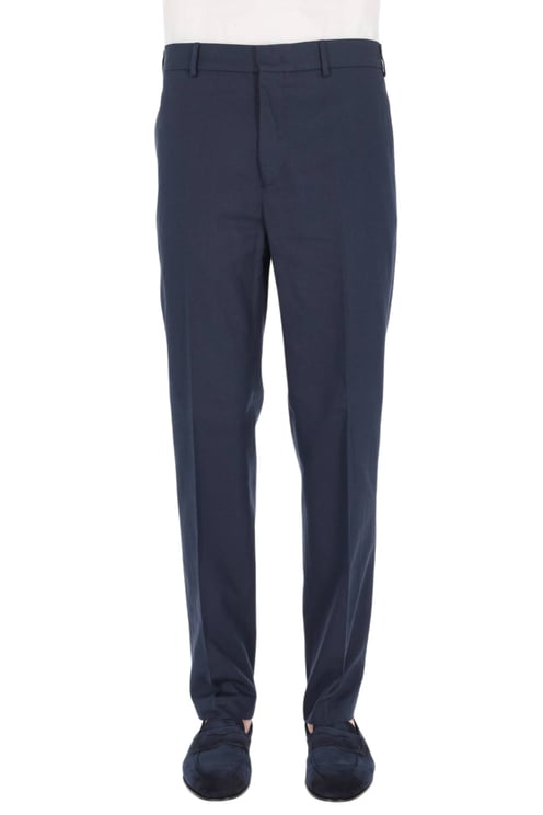 PT Torino Master Fit Cotton-Linen Trousers