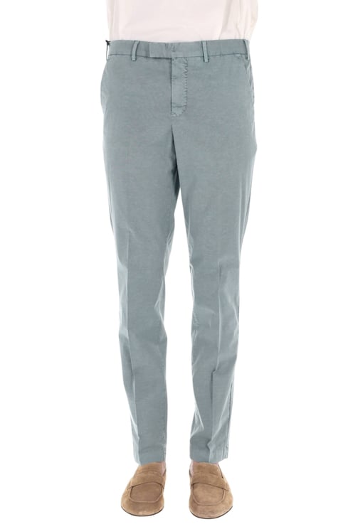 PT Torino Master Fit Cotton-Linen Trousers