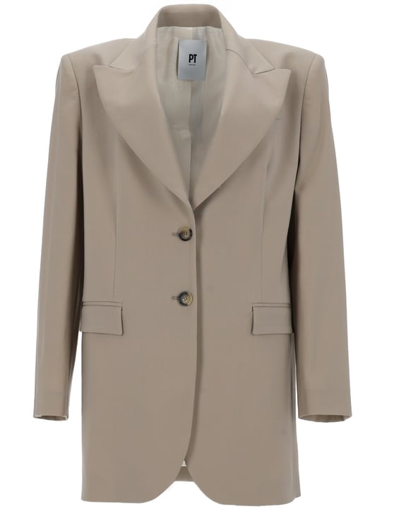 PT Torino Victoria Virgin Wool Tailored Blazer