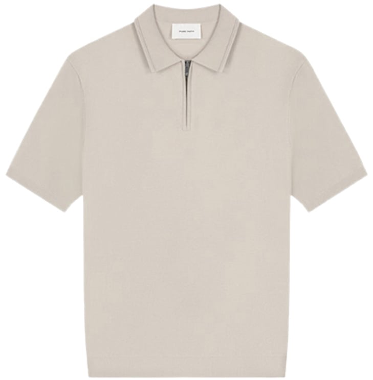 Pure Path Pure Path Zip Knitted Polo