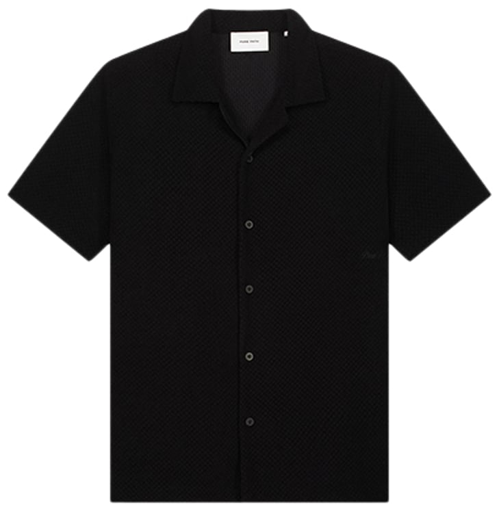 Pure Path Pure Path Honeycomb Shortsleeved Shirt 26010206 02 Black