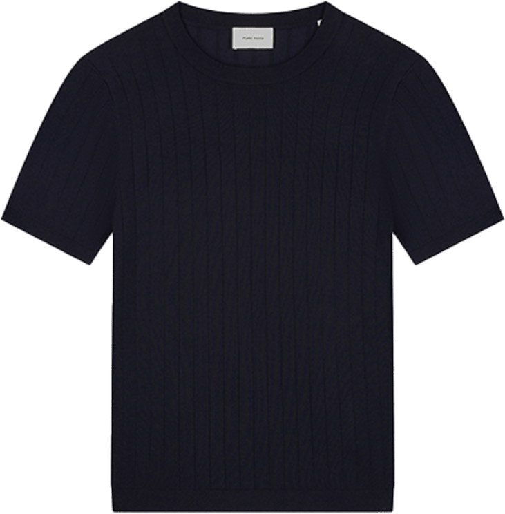 Pure Path Pure Path Dropneedle Knitted T-Shirt