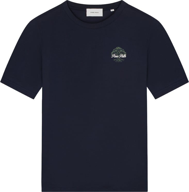 Pure Path Pure Path Rooted Tree T-shirt 26030102 Dark Navy 57
