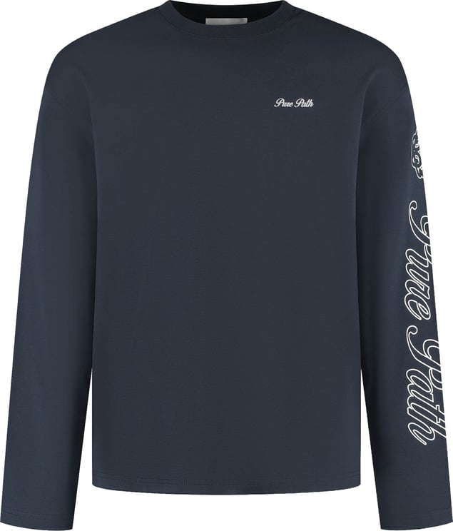 Pure Path Pure Path Essence Of Live Longsleeve 25030121 Dark Green