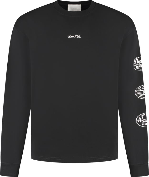 Pure Path Pure Path Wasteland Patches Longskleeve T-Shirt 25030122 Black