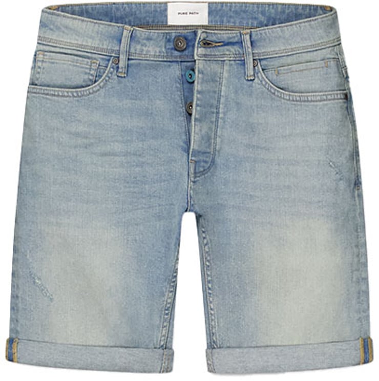 Purewhite Purewhite The Miles Slim Fit Denim Short