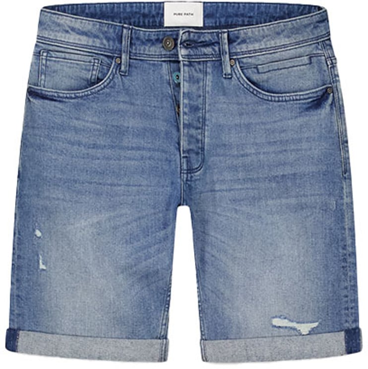 Purewhite Purewhite The Miles Slim Fit Denim Short