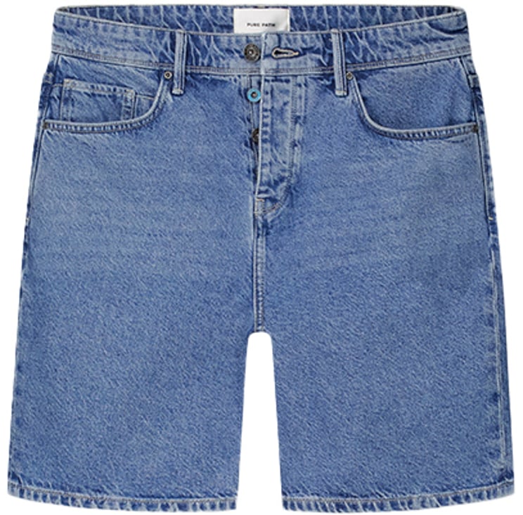 Purewhite Purewhite The Owen Regular Fit Denim Short