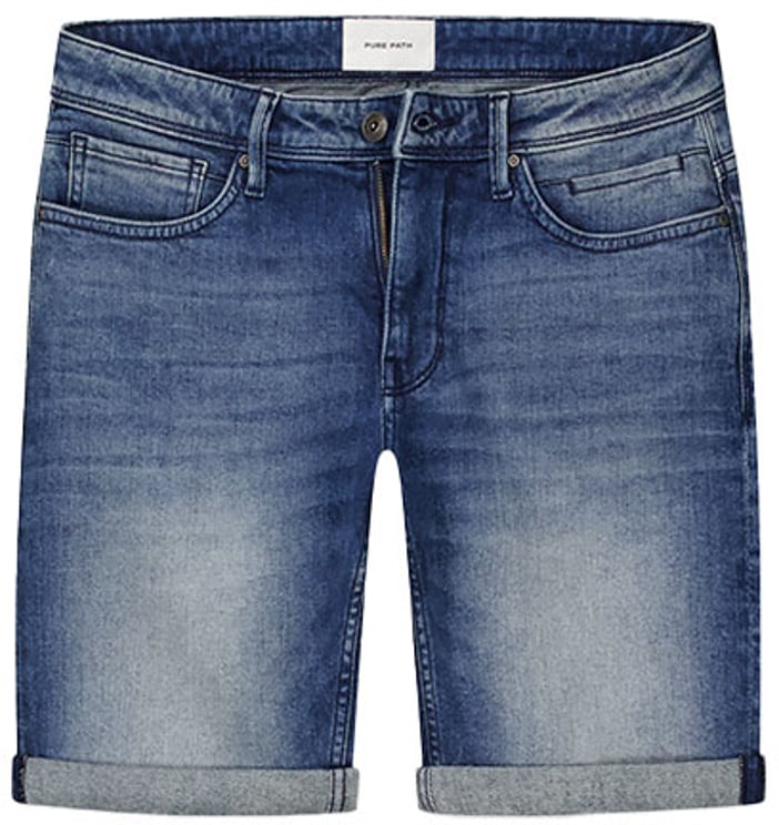 Purewhite Purewhite The Steve Slim Fit Denim Short