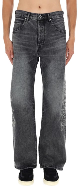 Purple Brand PANTS "TRACED GOTHIC WORDMARK"