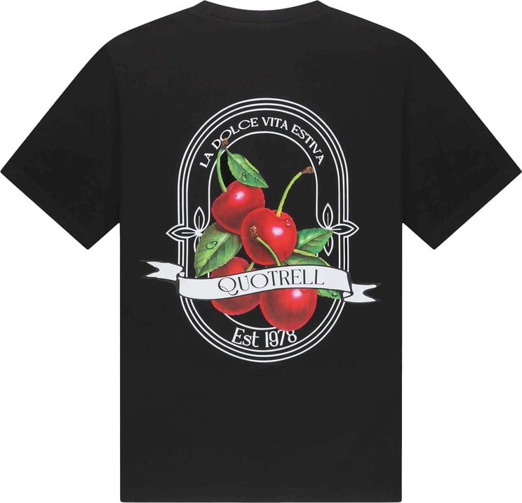 Quotrell Cheri Tee | Black/white