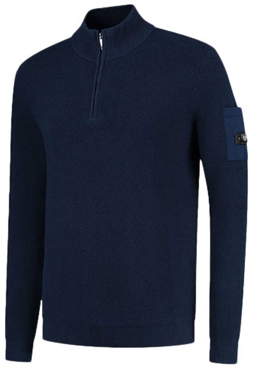 Quotrell Quotrell D'Azur Knitted Halfzip