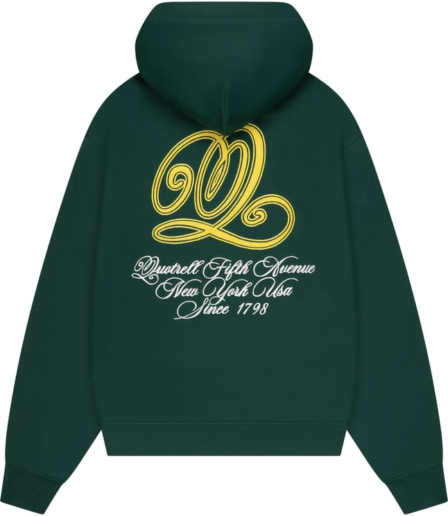 Quotrell Chain Hoodie | Petrol/yellow
