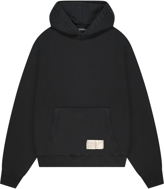 Quotrell Blank Hoodie | Washed Black