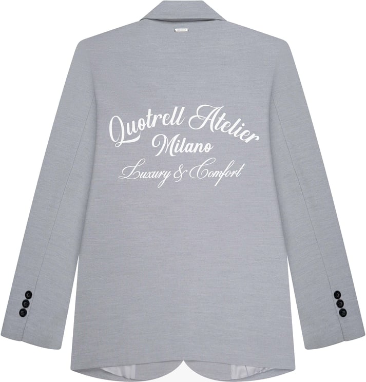 Quotrell Naya Oversized Blazer | Light Grey