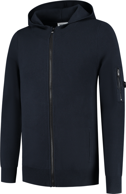 Quotrell Bilbao Knitted Hoodie | Navy