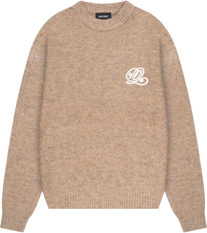 Quotrell Elan Knitted Sweater | Light Beige Melee