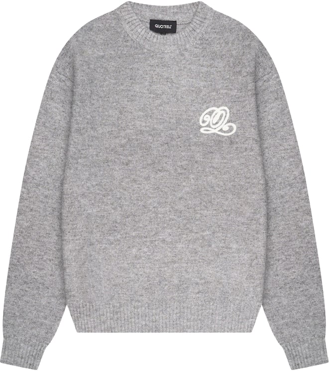 Quotrell Elan Knitted Sweater | Light Grey Melee