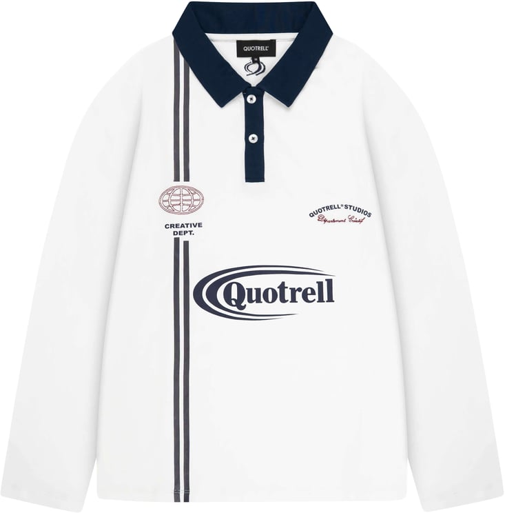 Quotrell Jameson Longsleeve | White / Navy